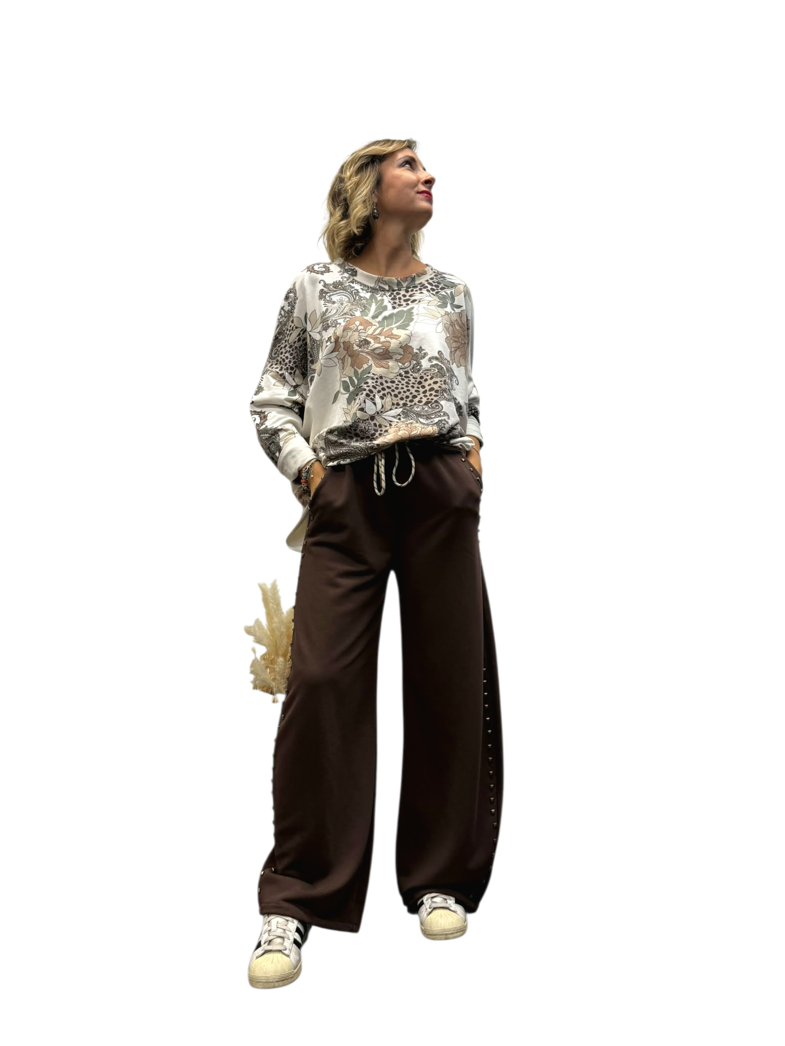 Pantalone/tuta borchie