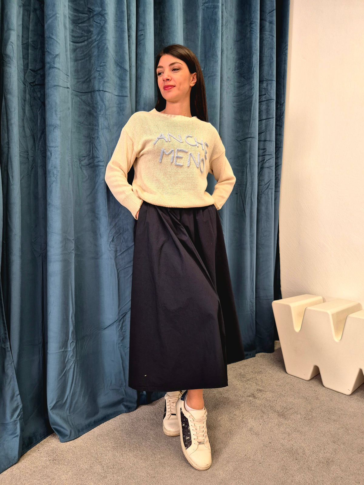 Maglioncino cotone scritte varie