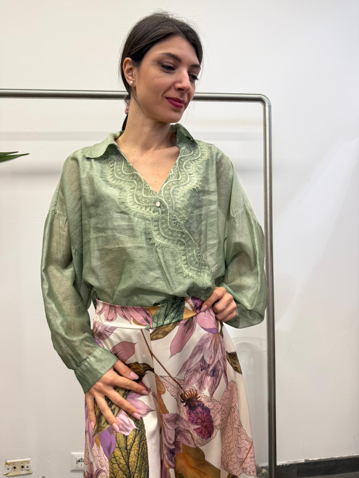 Blusa MADREPERLA pizzo