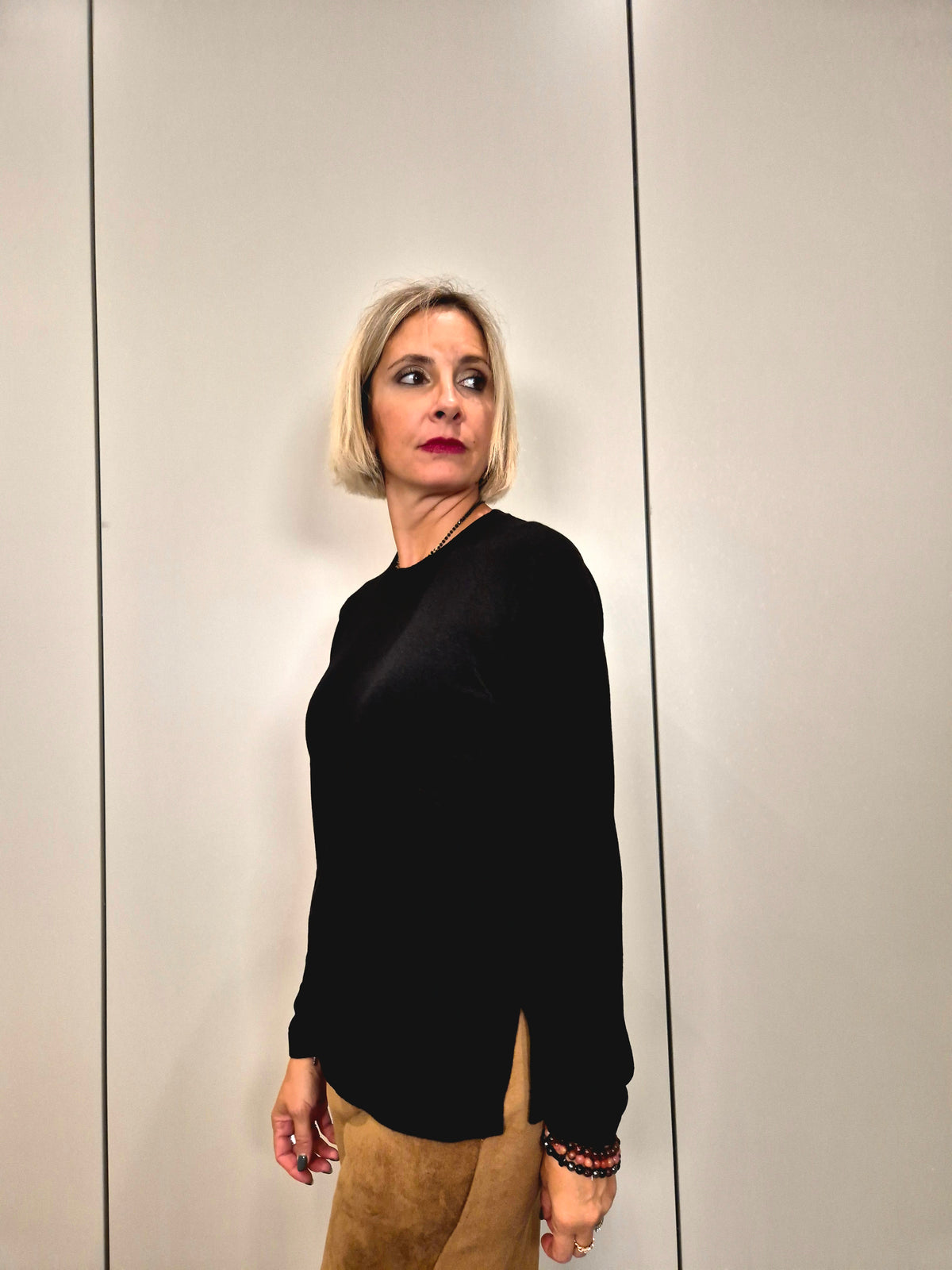 Maglia semplice spacchi laterali