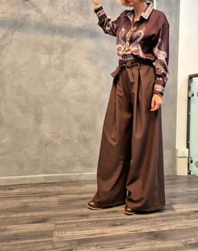 Pantaloni palazzo fiocco