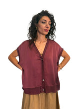 Cardigan raso