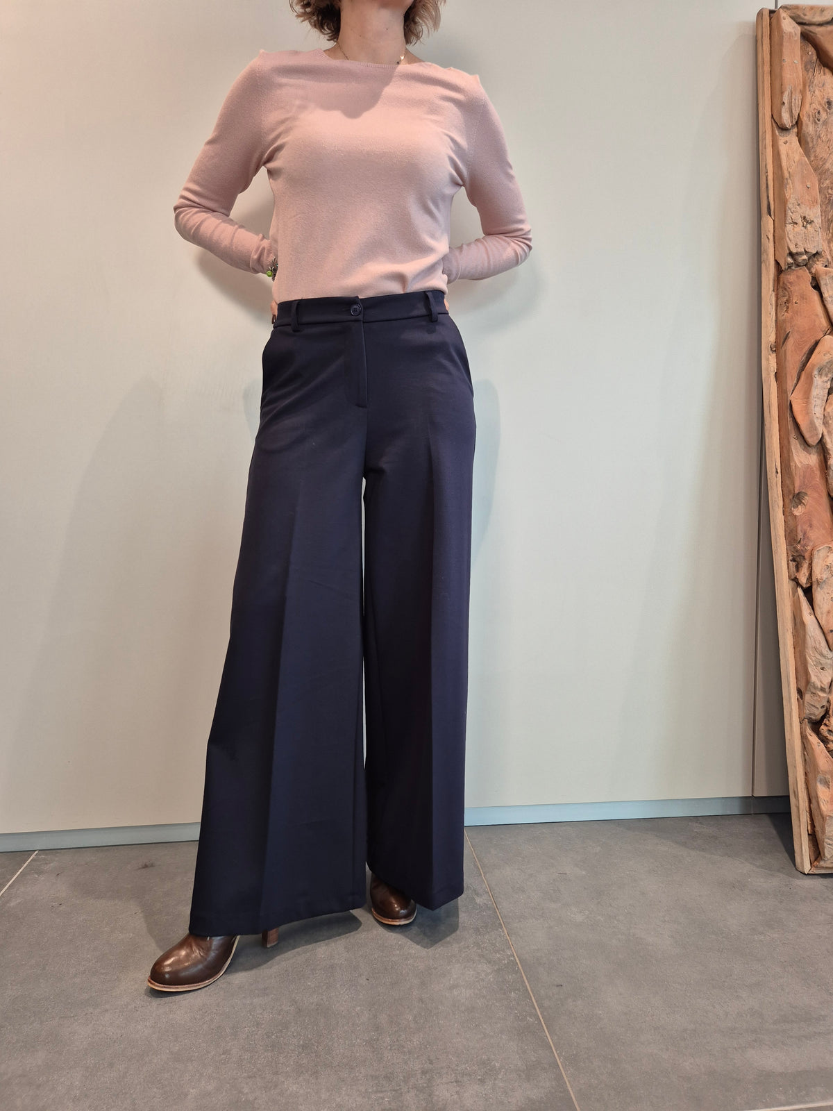 Pantaloni palazzo elastico