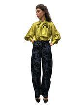 Jeans balloon applicazioni scamosciate