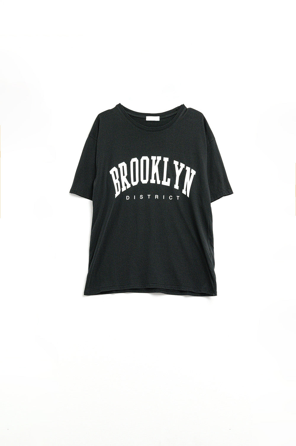 T shirt nera con scritta Brooklyn