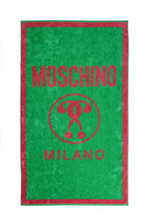 MOSCHINO telo mare verde e fucsia
