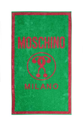MOSCHINO telo mare verde e fucsia