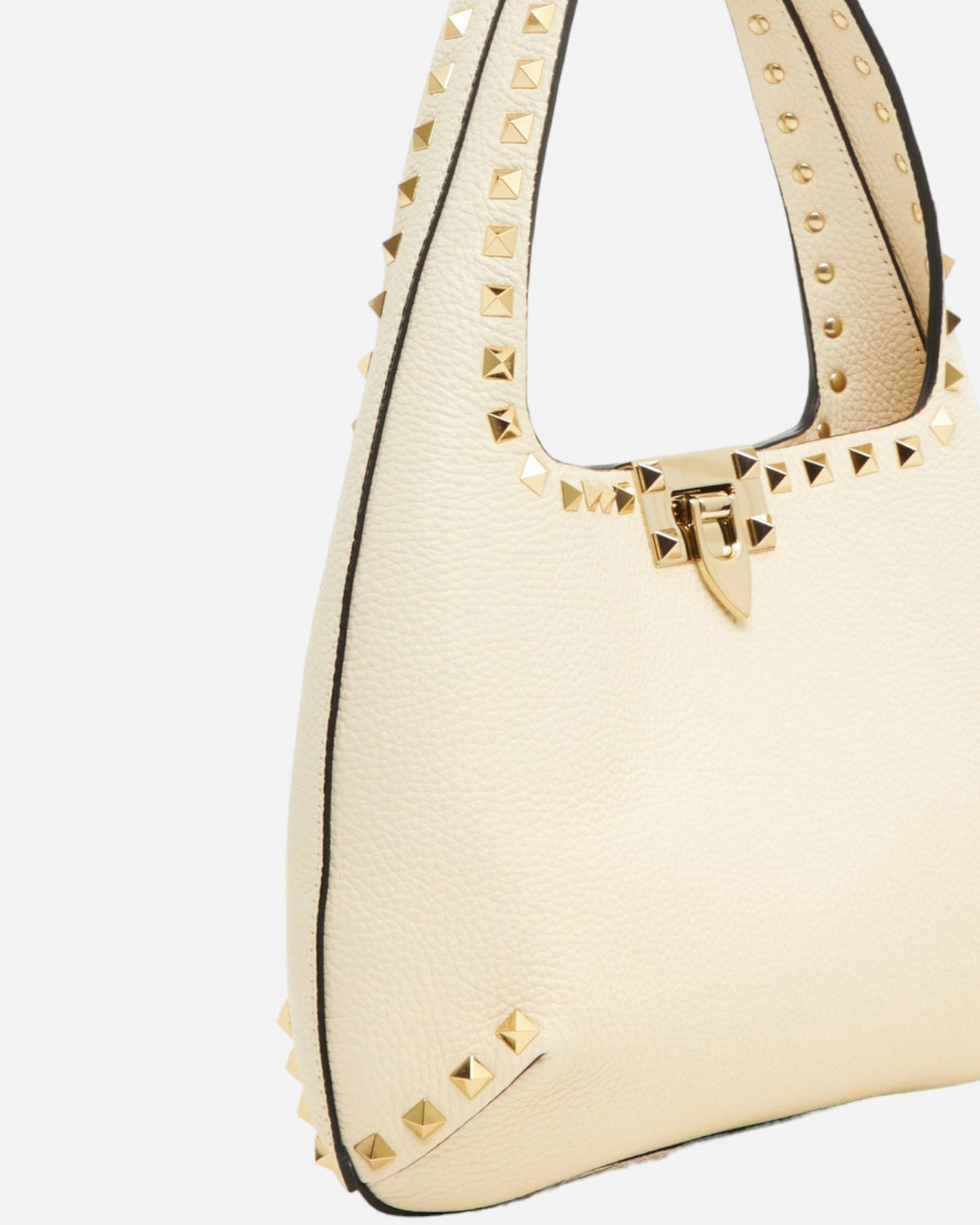 VALENTINO Borsa rosa crema grande a spalla HOBO