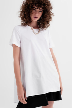 Vestito T-shirt bianco