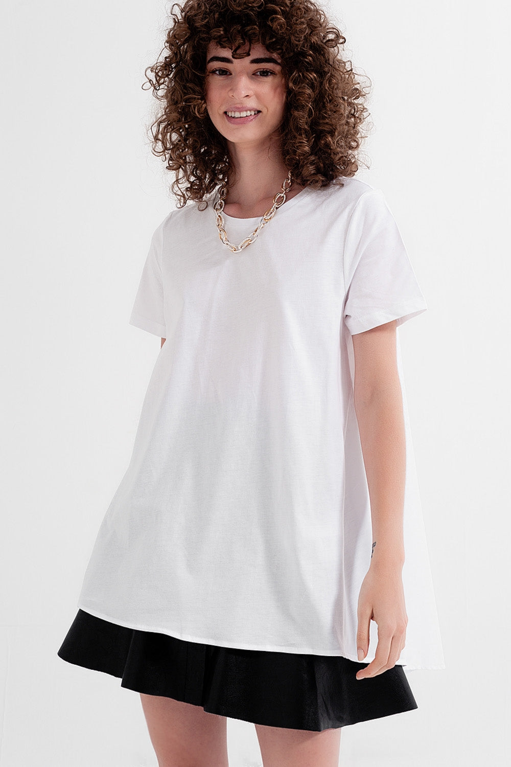 Vestito T-shirt bianco