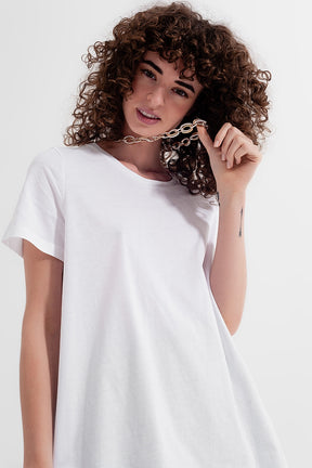 Vestito T-shirt bianco