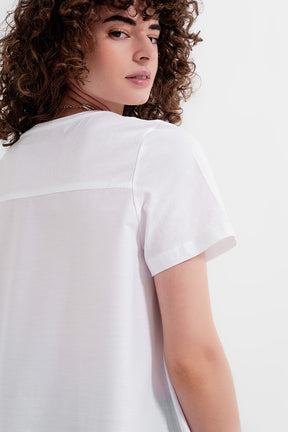 Vestito T-shirt bianco