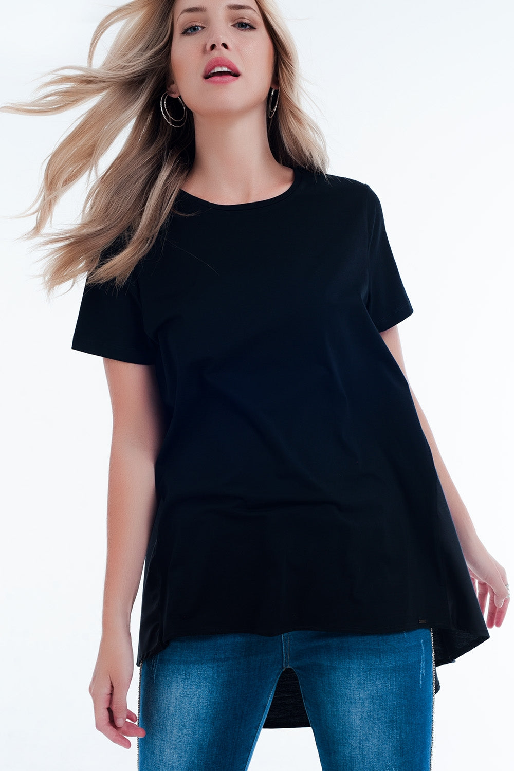 Q2 Vestito T-shirt nero