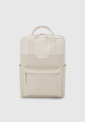 Zaino medio beige porta pc o da viaggio - VEGAN