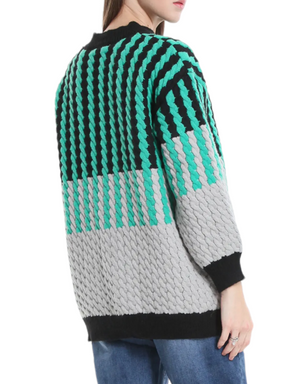 METIS GLAM Maxi maglione treccia fluo vari colori