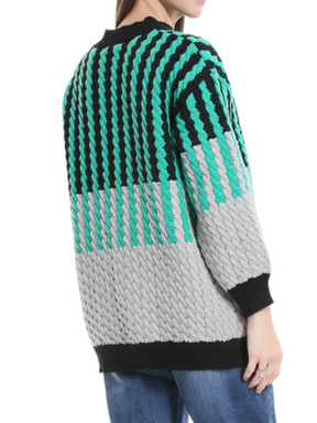 METIS GLAM Maxi maglione treccia fluo vari colori